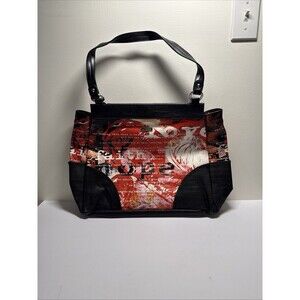 Miche Hope Red Black Handbag Purse Interchangeable Shell Base Bag Handles